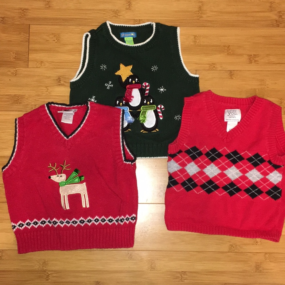 Holiday sweater vest bundle
